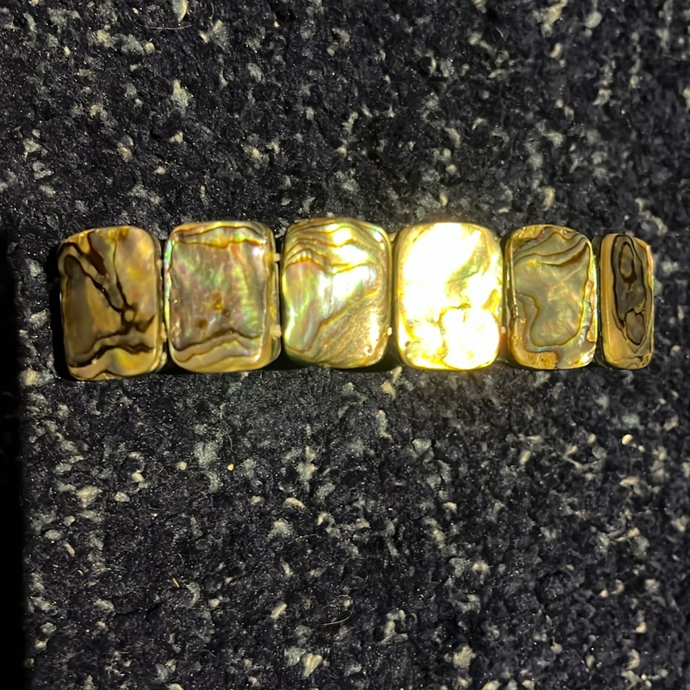 Abalone stretch bracelet - Picture 2 of 5